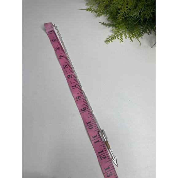 Silver Arrow Necklace Cupid Archery Archer Hunter - Picture 7 of 7